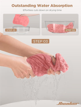 Hicober fabric texture detail highlighting soft weave and anti-frizz benefit