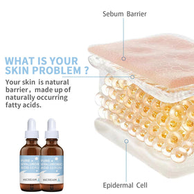 Hicream 2 oz bottle beside a ruler showing compact travel-friendly size
