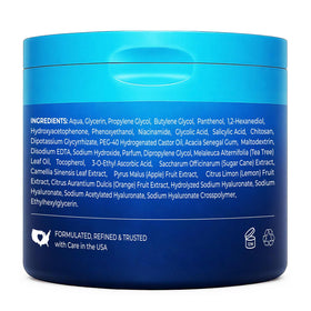 Lifestyle bathroom counter with Hicream jar staged for daily skincare routine