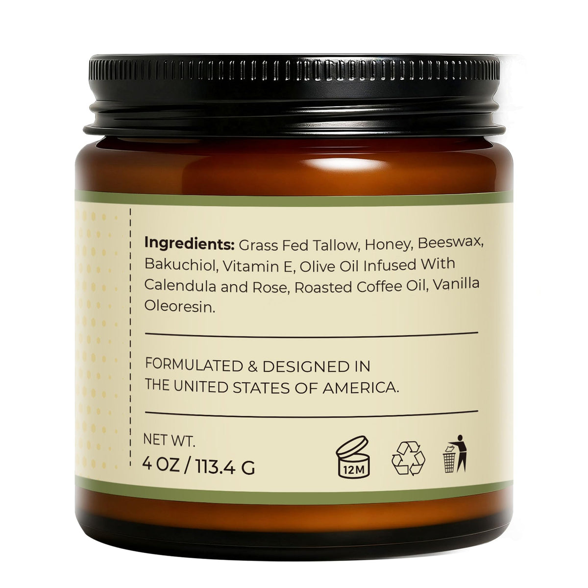 Hicream jar beside bedside lamp suggesting nightly restorative use