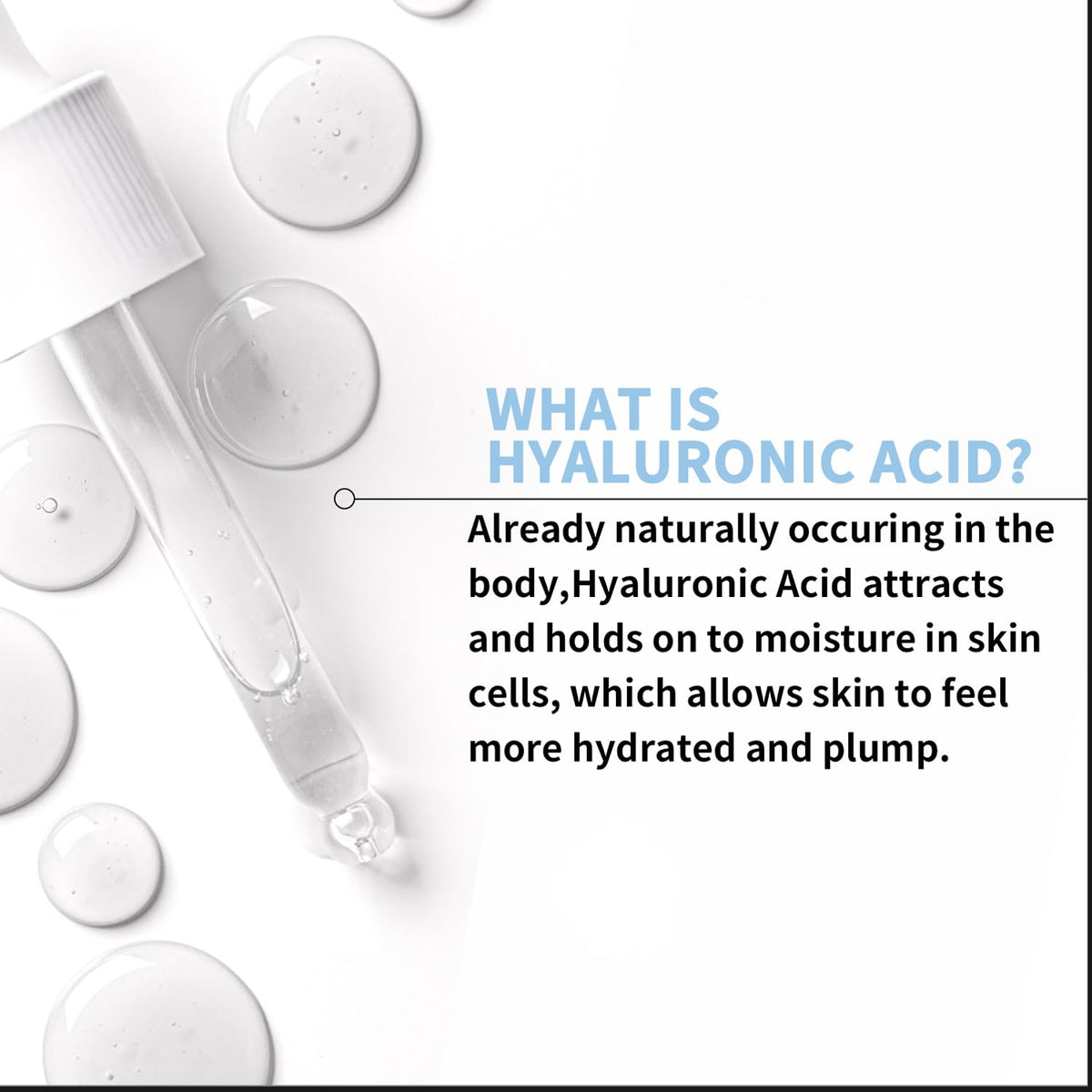 Hicream pump nozzle dispensing serum illustrating easy, mess-free use