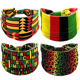 HIFANMM headband styled in outdoor Juneteenth celebration setting conveying pride and festive wearability