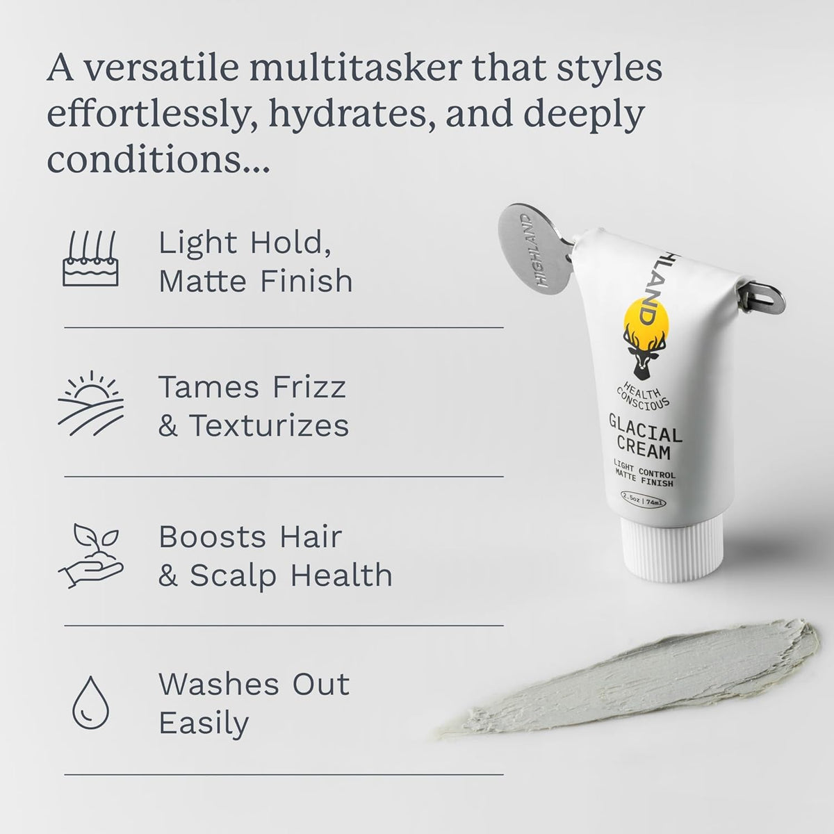 Highland The Wash bottle standing upright conveying gentle hydration