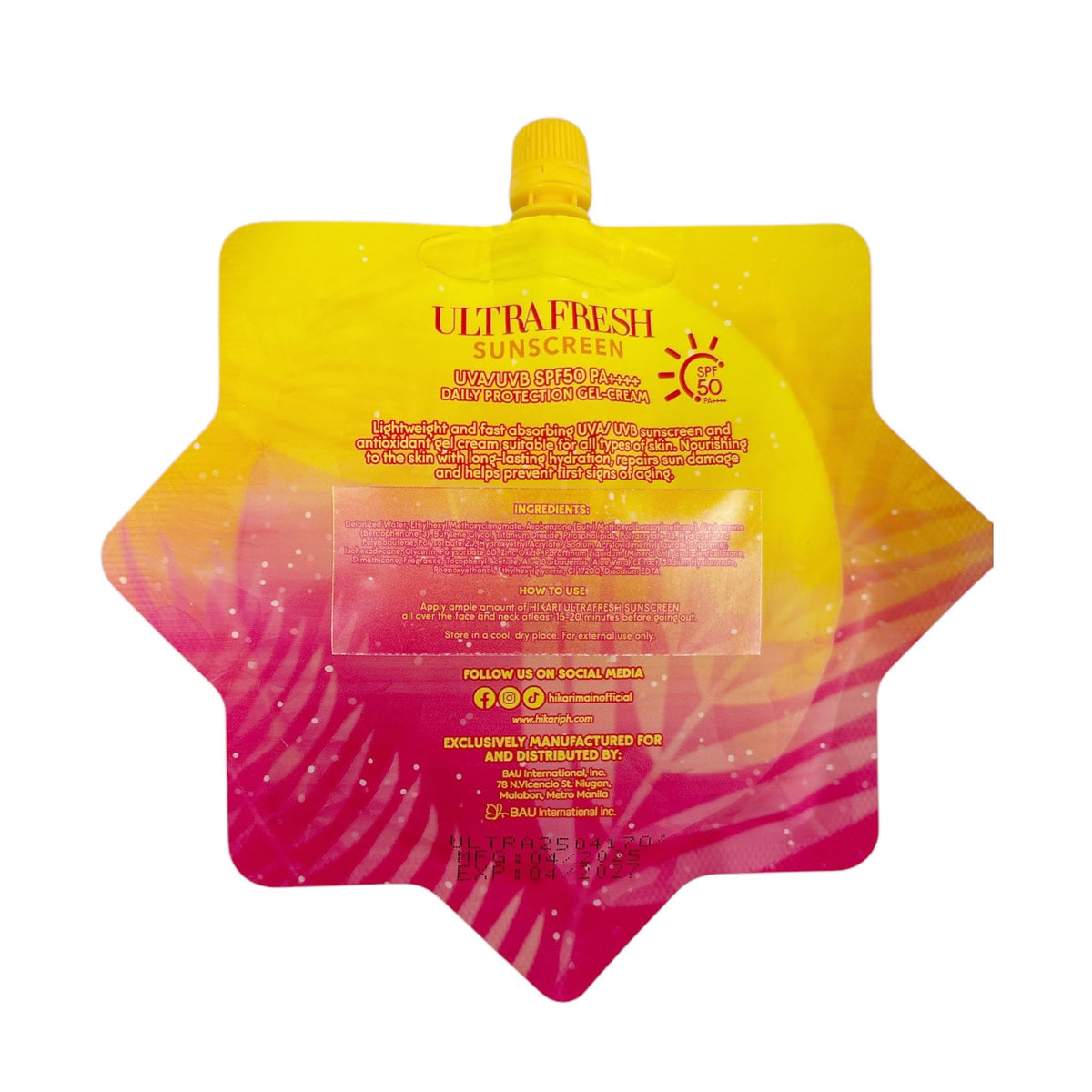 HikariSkin gel-cream texture close-up for quick absorption