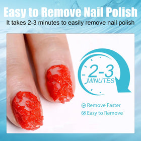 HiLemon gel remover on nail close-up showing fast softening effect