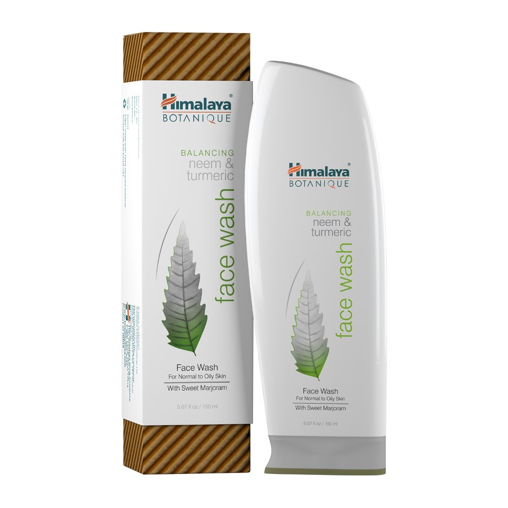 Himalaya front bottle showing neem and turmeric for clear cleansing