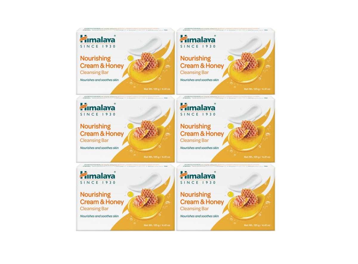 Himalaya front packaging showing nourishing cream and honey benefits