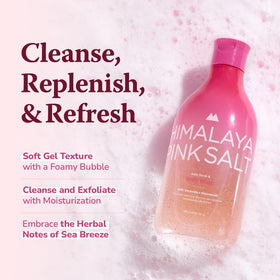 HIMALAYA PINKSALT label detail showing key ingredients and natural benefits