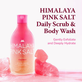 HIMALAYA PINKSALT close-up of scrub texture highlighting gentle exfoliation