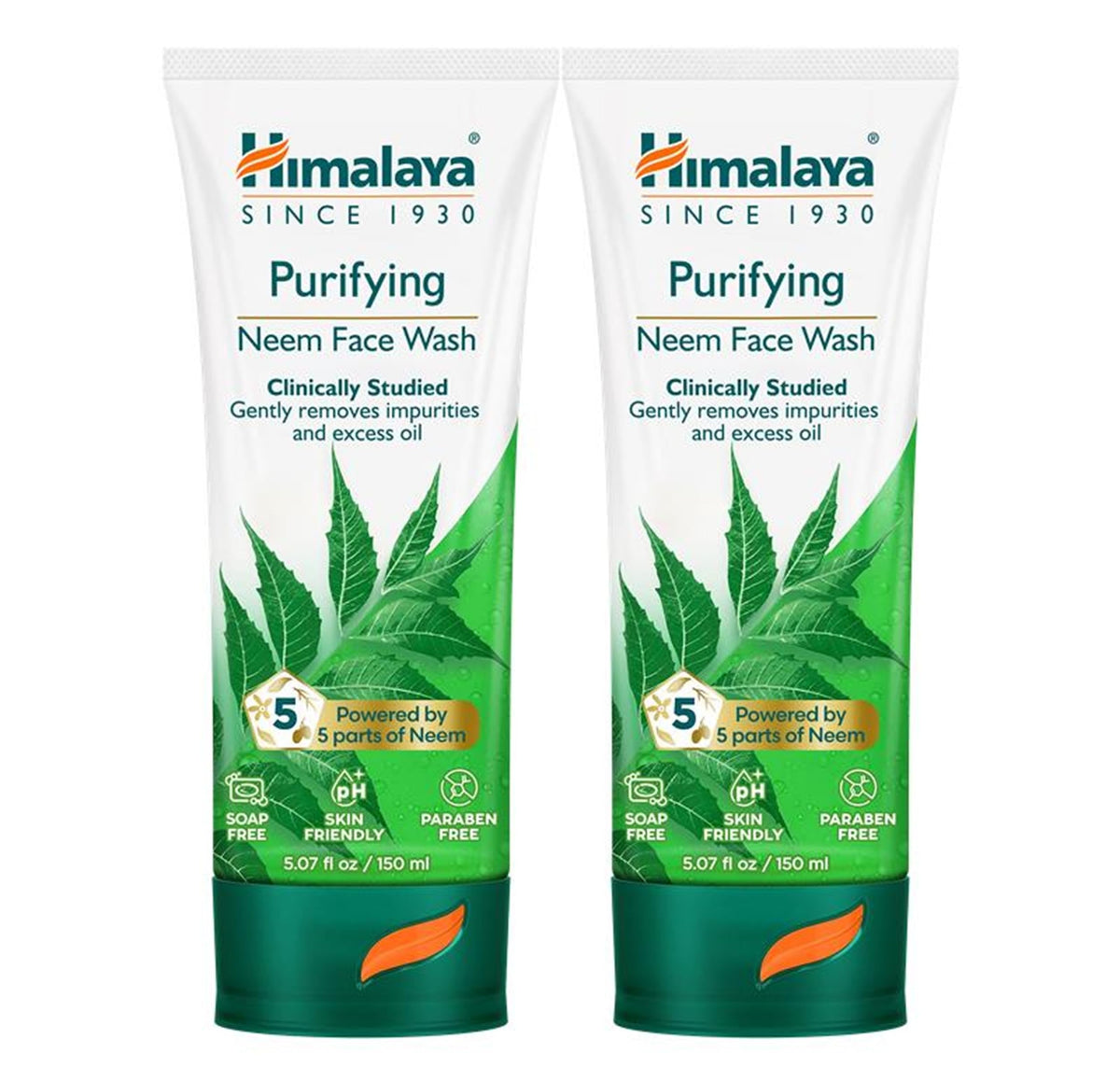Himalaya front tube showing product name and clean design for easy identification