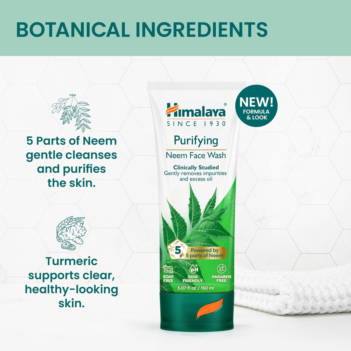 Himalaya two-pack with tubes displayed for value and quantity comparison benefit