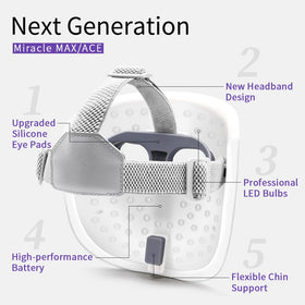 HIME SAMA mask in use on model highlighting hands-free convenience