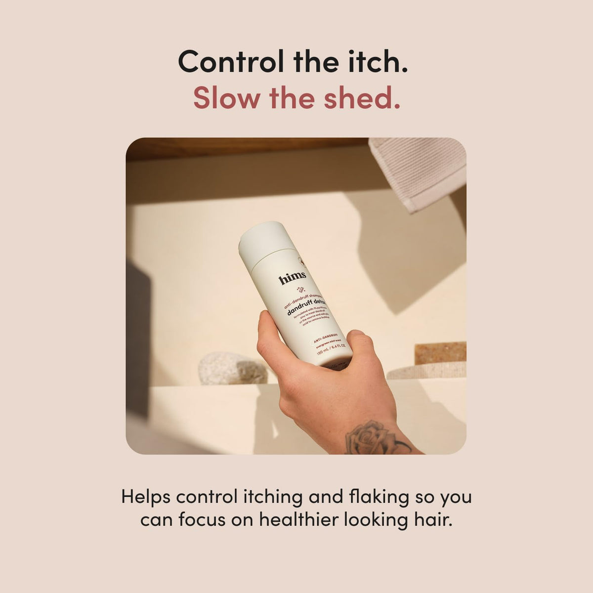 hims avocado oil drop on hair strand demonstrating hydration benefit