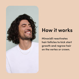hims bottle label detail highlighting minoxidil 5% and instructions