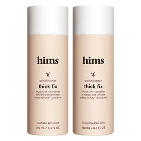 hims front packaging showing bottles and eucalyptus scent benefit