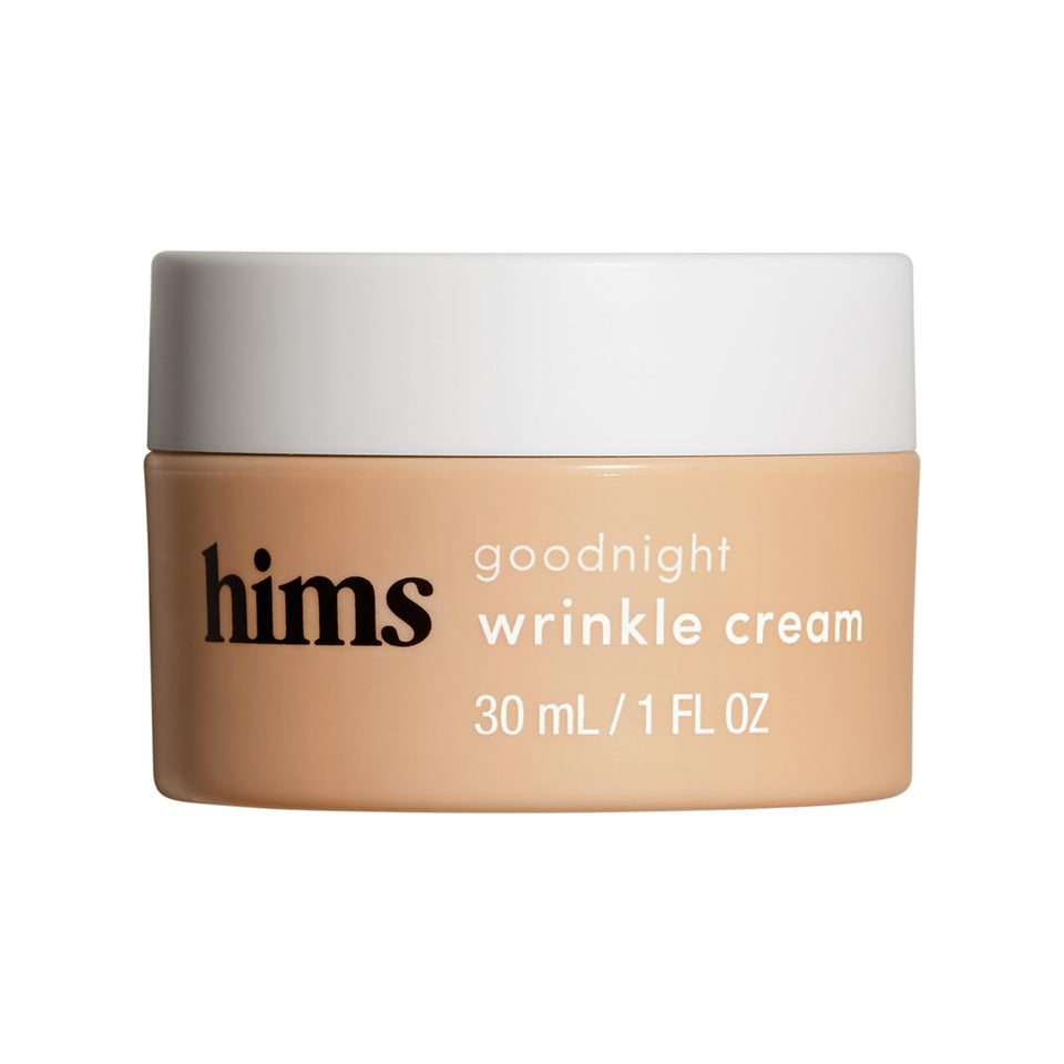 hims Goodnight jar front showing clean branding and compact size for travel