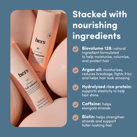 HIMS & HERS conditioner creamy consistency detail for lightweight hydration