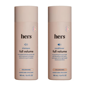 HIMS & HERS full volume front packaging showing duo and benefits