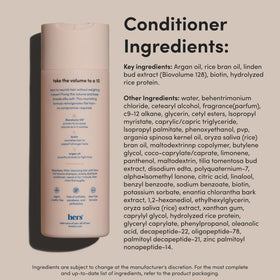 HIMS & HERS product in hands applying at roots for instant lift