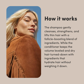 HIMS & HERS shampoo lather texture close-up for gentle cleansing