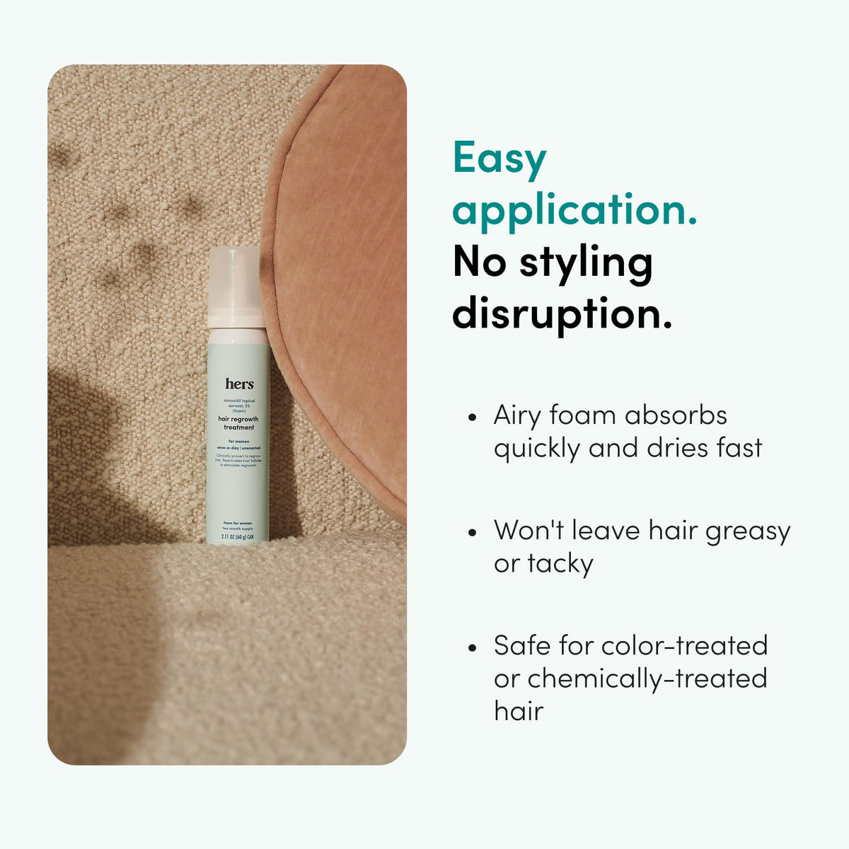 HERS two-pack side-by-side illustrating extended supply for daily use
