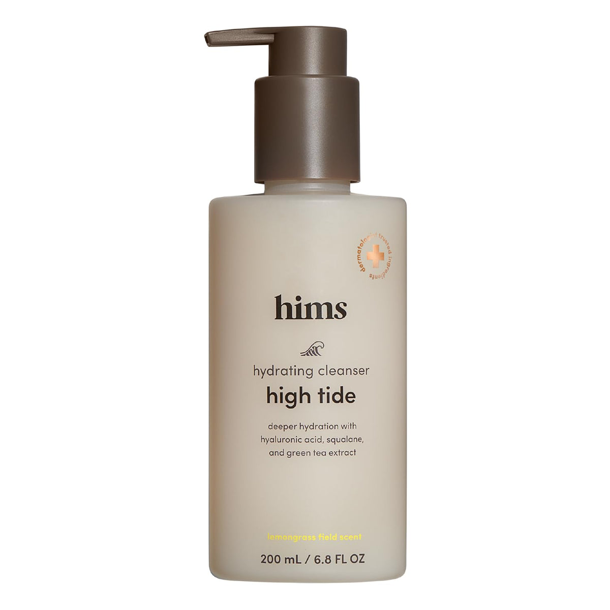 HIMS & HERS front bottle view showing product branding and gentle formula benefit
