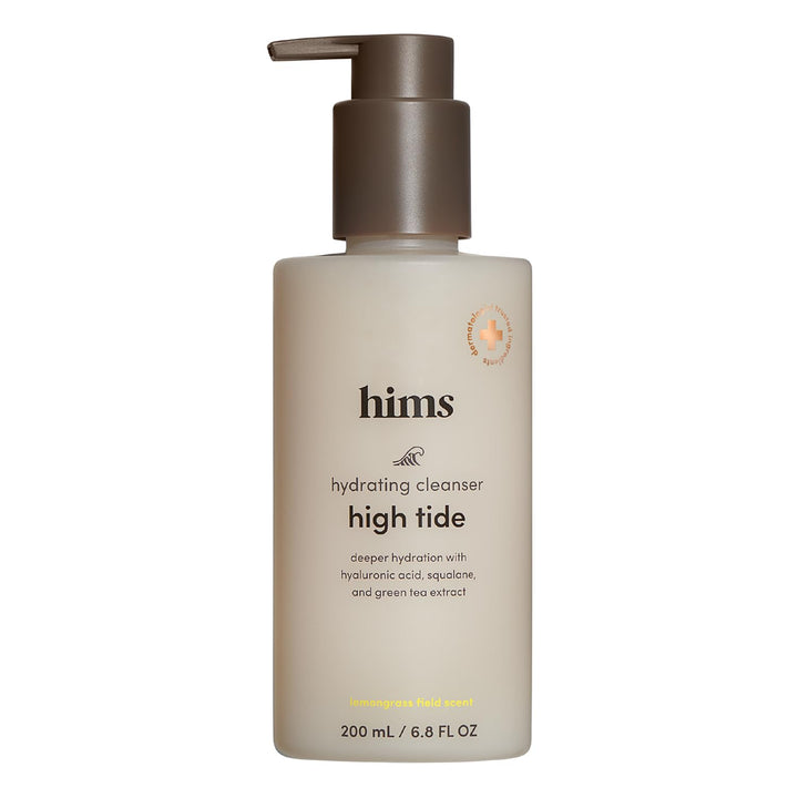 HIMS & HERS front bottle view showing product branding and gentle formula benefit