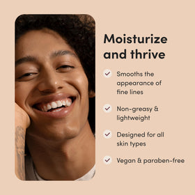 hims moisturizer texture closeup showing creamy hyaluronic-rich texture for hydration