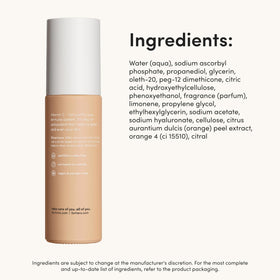 hims vitamin c serum droplet on skin showing lightweight absorption and radiance benefit
