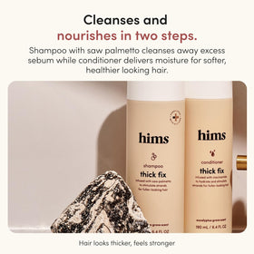 hims conditioner texture pouring to show lightweight moisturizing benefit