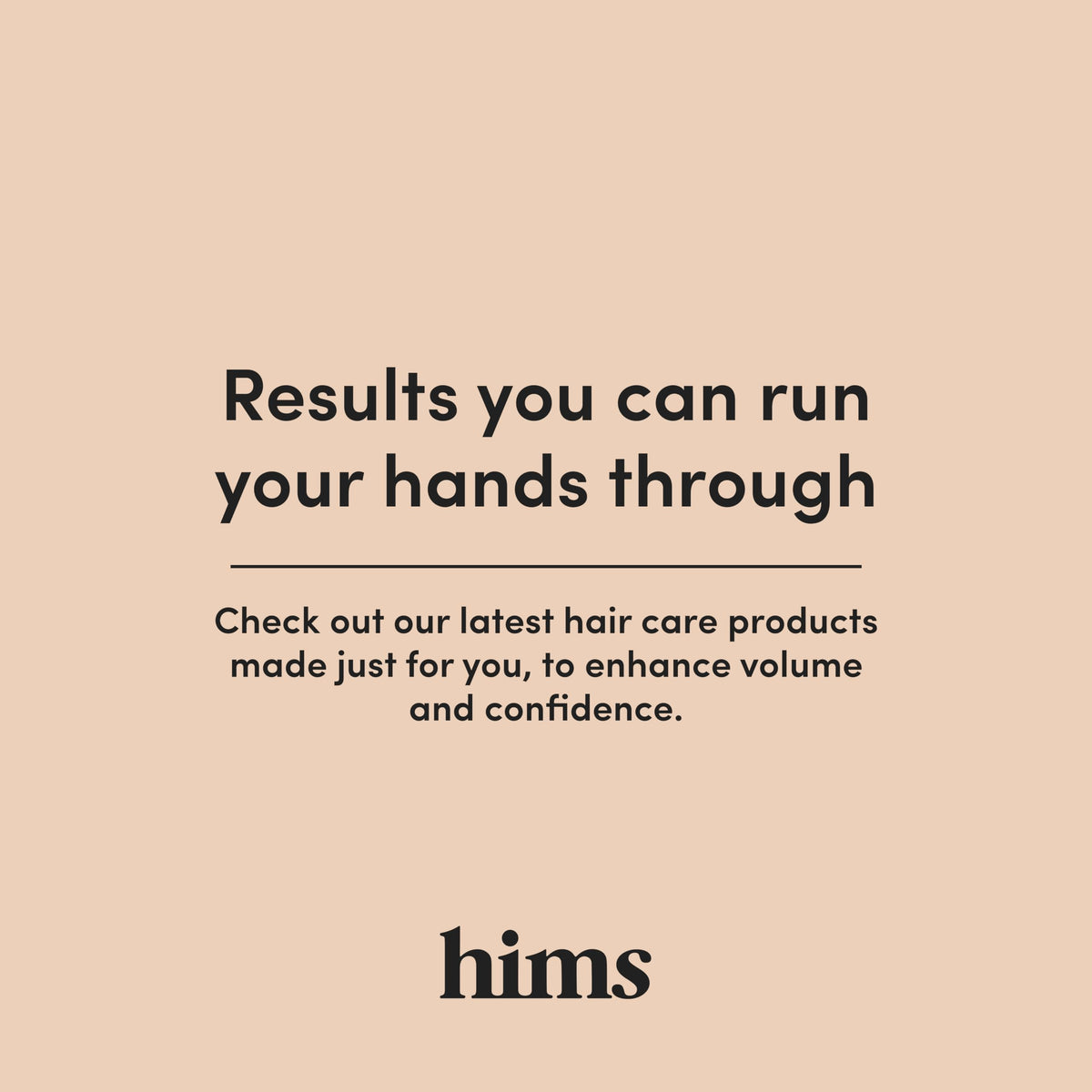 hims unscented graphic emphasizing fragrance-free, low-residue formula