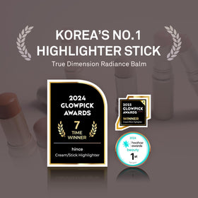HINCE balm applied to cheekbones for instant lift