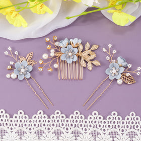 HINZIC hairpins styled with Hanfu and bridal dress showing traditional-inspired elegance