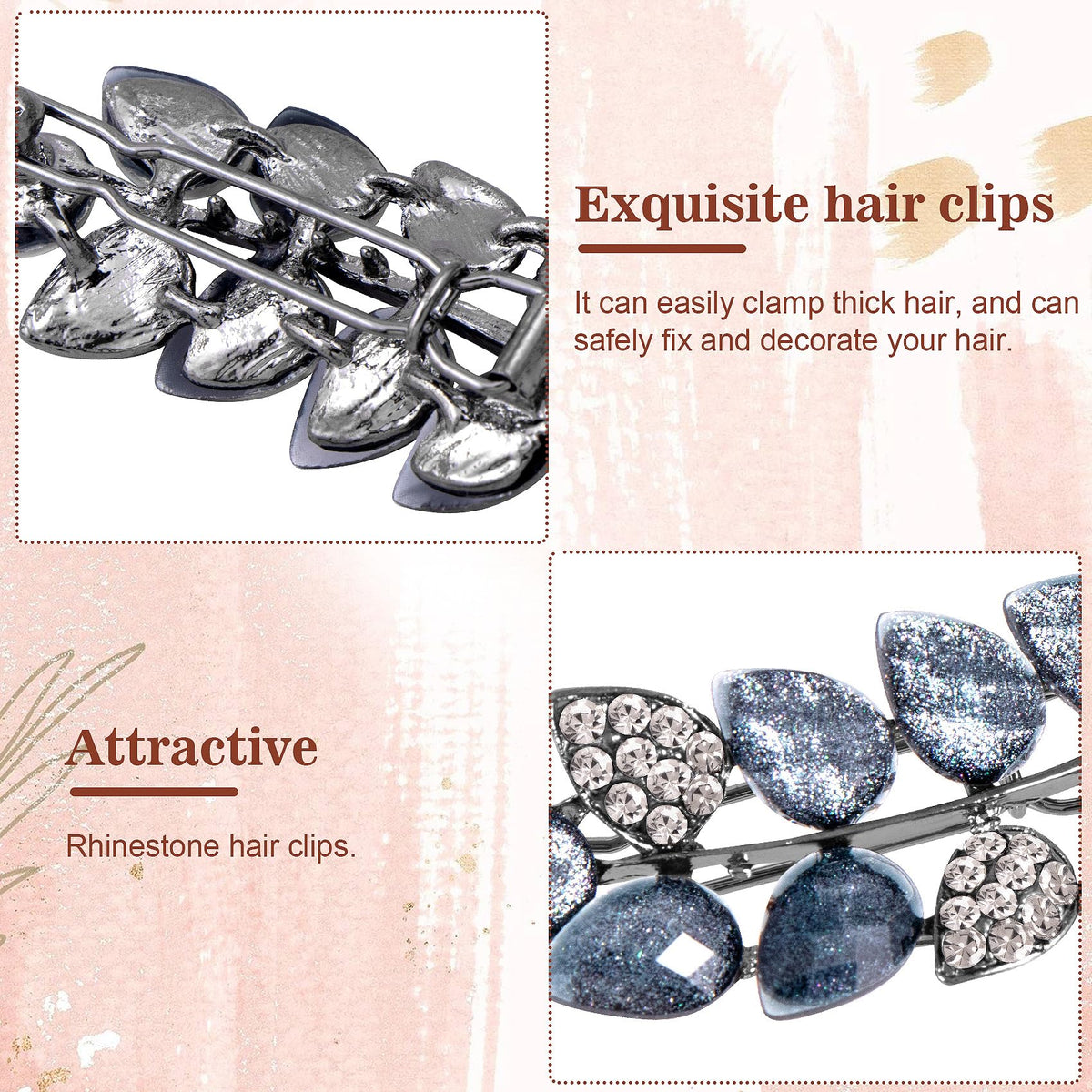 HINZIC clips styled with bridal bouquet for polished event-ready look