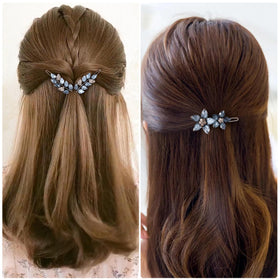 HINZIC hair clips in hand to show scale and lightweight benefit