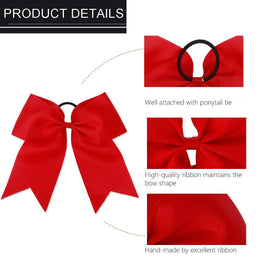 Hipcheer bow worn in athlete ponytail demonstrating sporty look and stay-put benefit