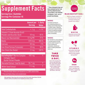 HiPlus nutrition label and ingredients panel highlighting key nutrients