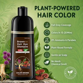 HIS&HERCHOICE botanical ingredients flatlay highlighting nourishing, plant-based benefits