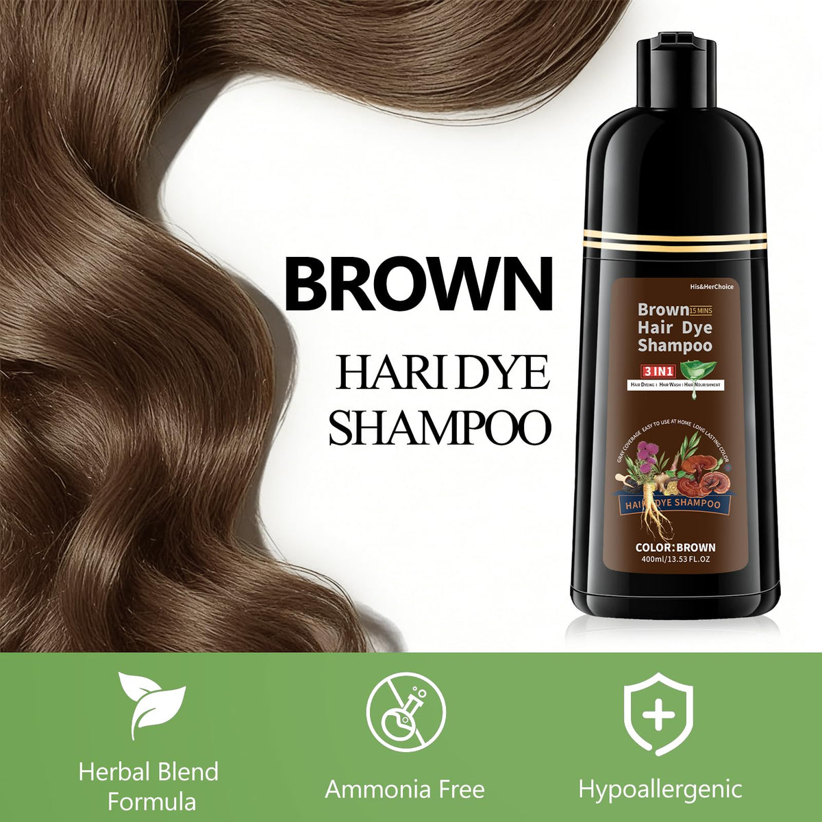 HIS&HERCHOICE creamy shampoo texture close-up indicating smooth application benefit