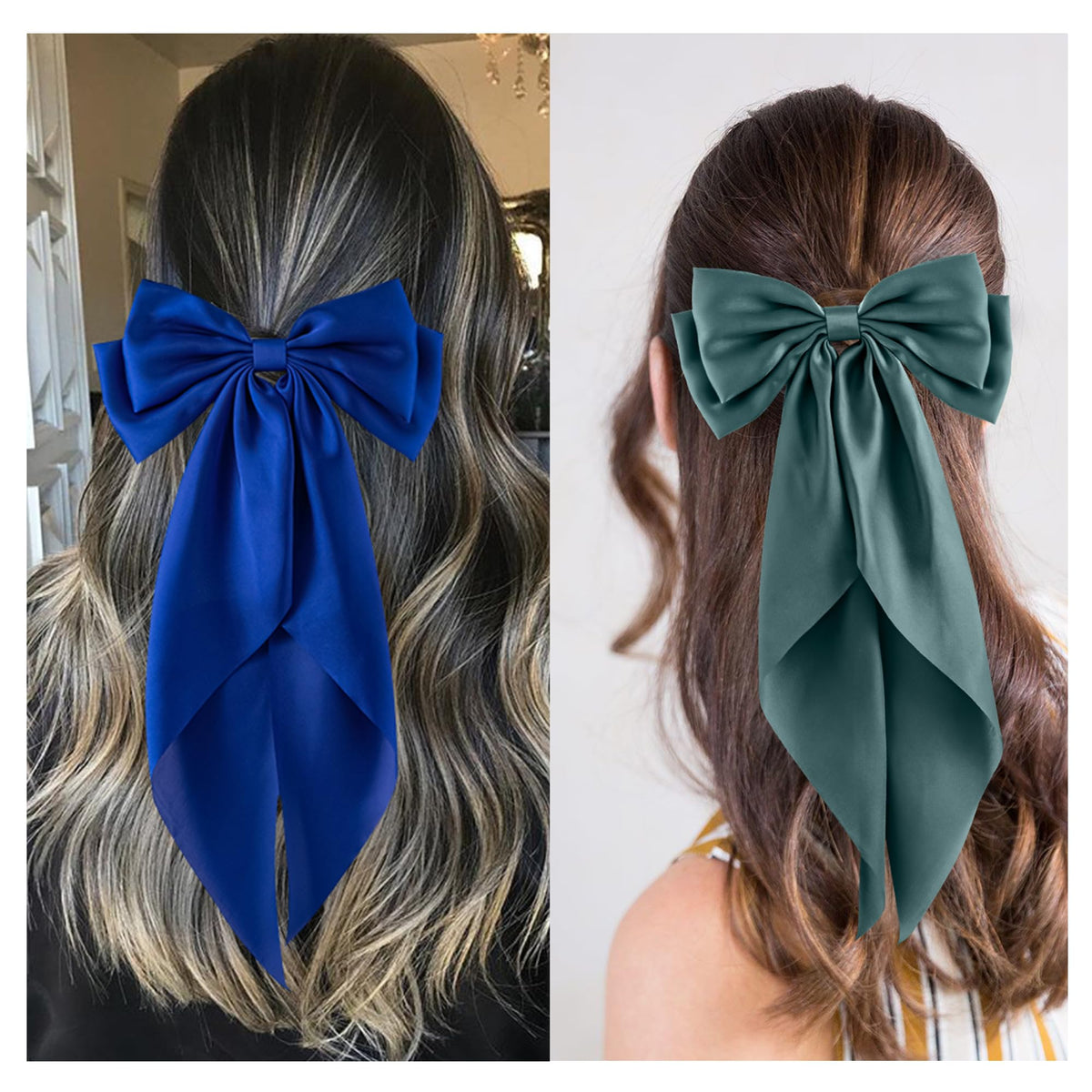hisial bow clipped in a high ponytail demonstrating lift and polished style
