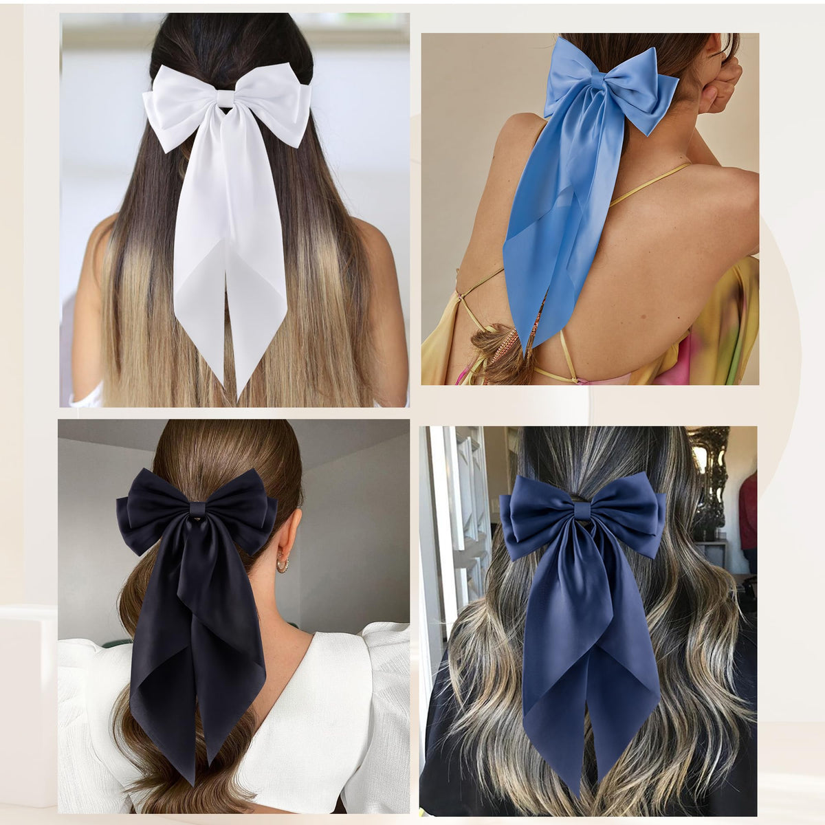 hisial hand holding bow showing size and scale for styling choices