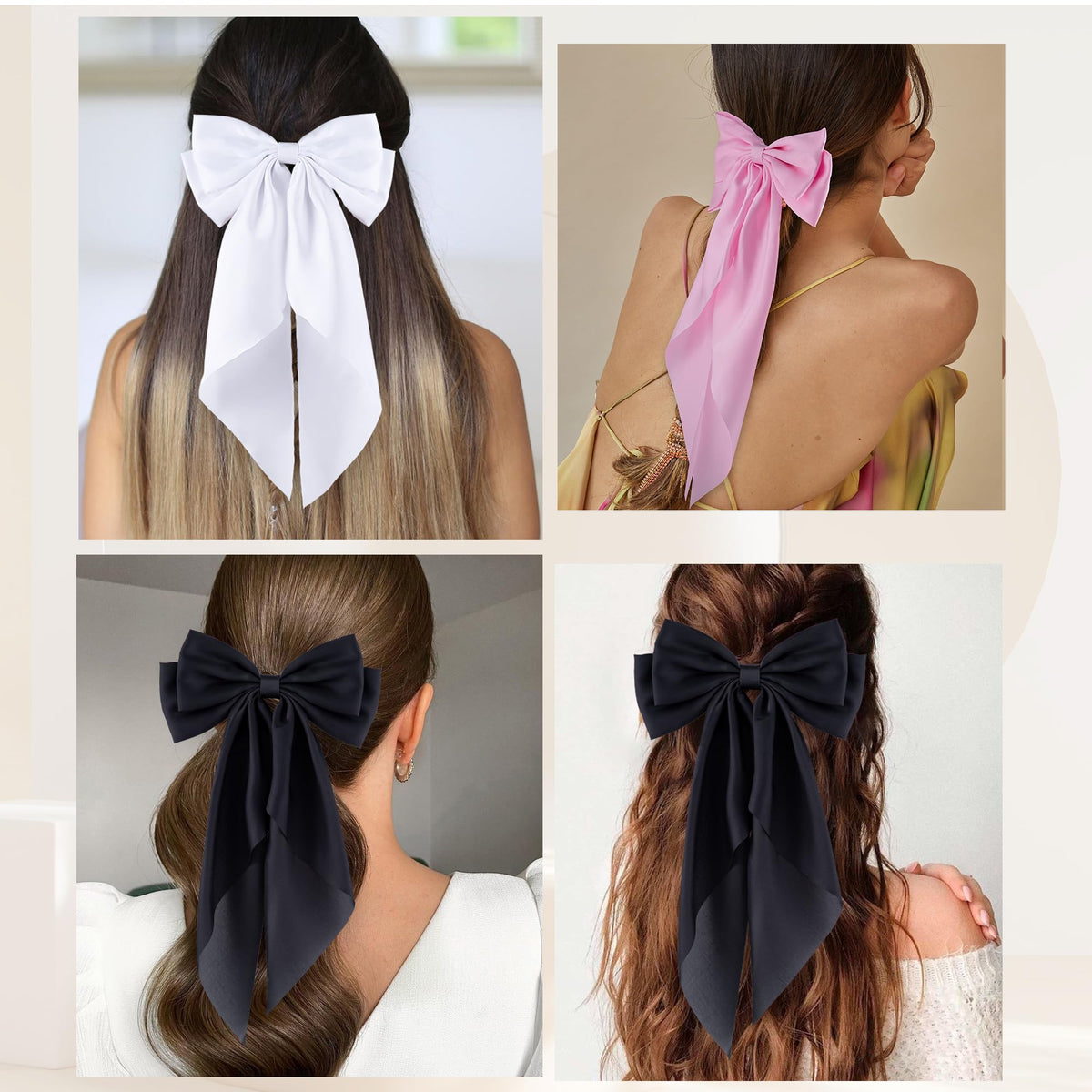 hisial bow held in hand for scale highlighting generous size and visible statement effect