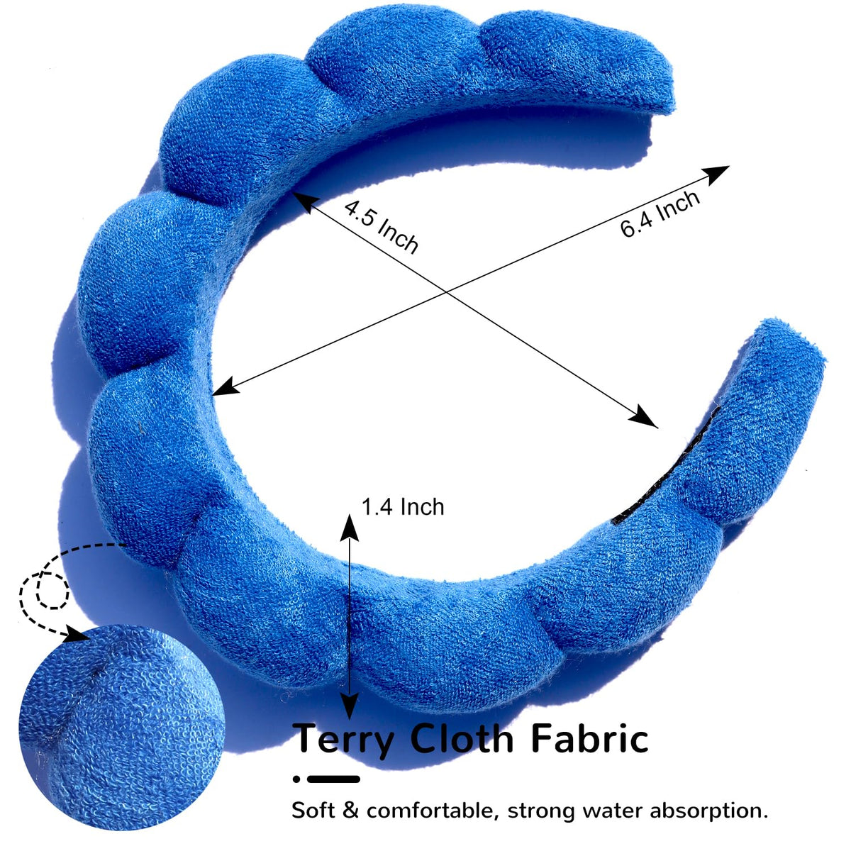 HitModa close-up terry cloth texture offering softness and absorbency benefit