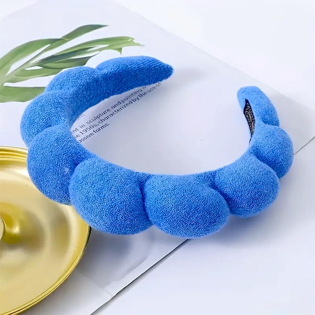 HitModa worn during face mask application keeping hair away and neat
