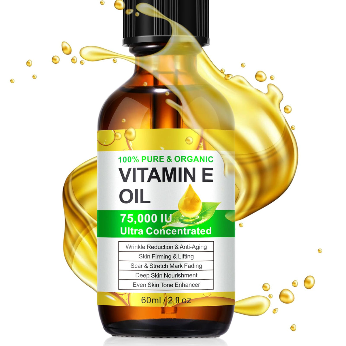 HJFRONGF bottle back label and ingredients for product transparency benefit