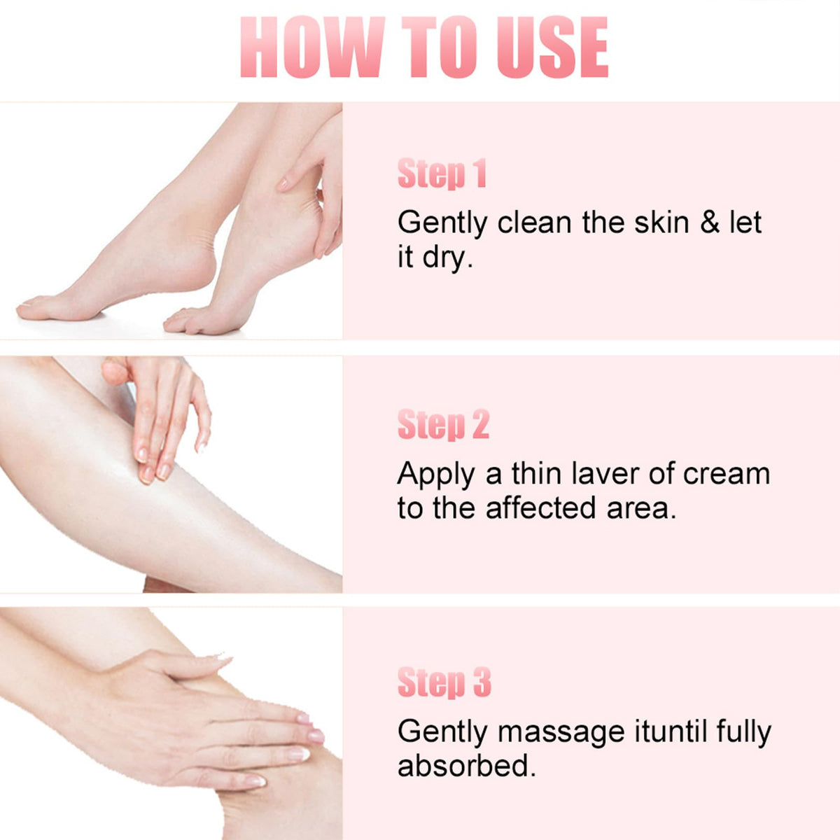HJXUQIME before and after heels showing softer, smoother skin result