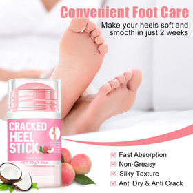 HJXUQIME being applied to heels illustrating targeted hydration