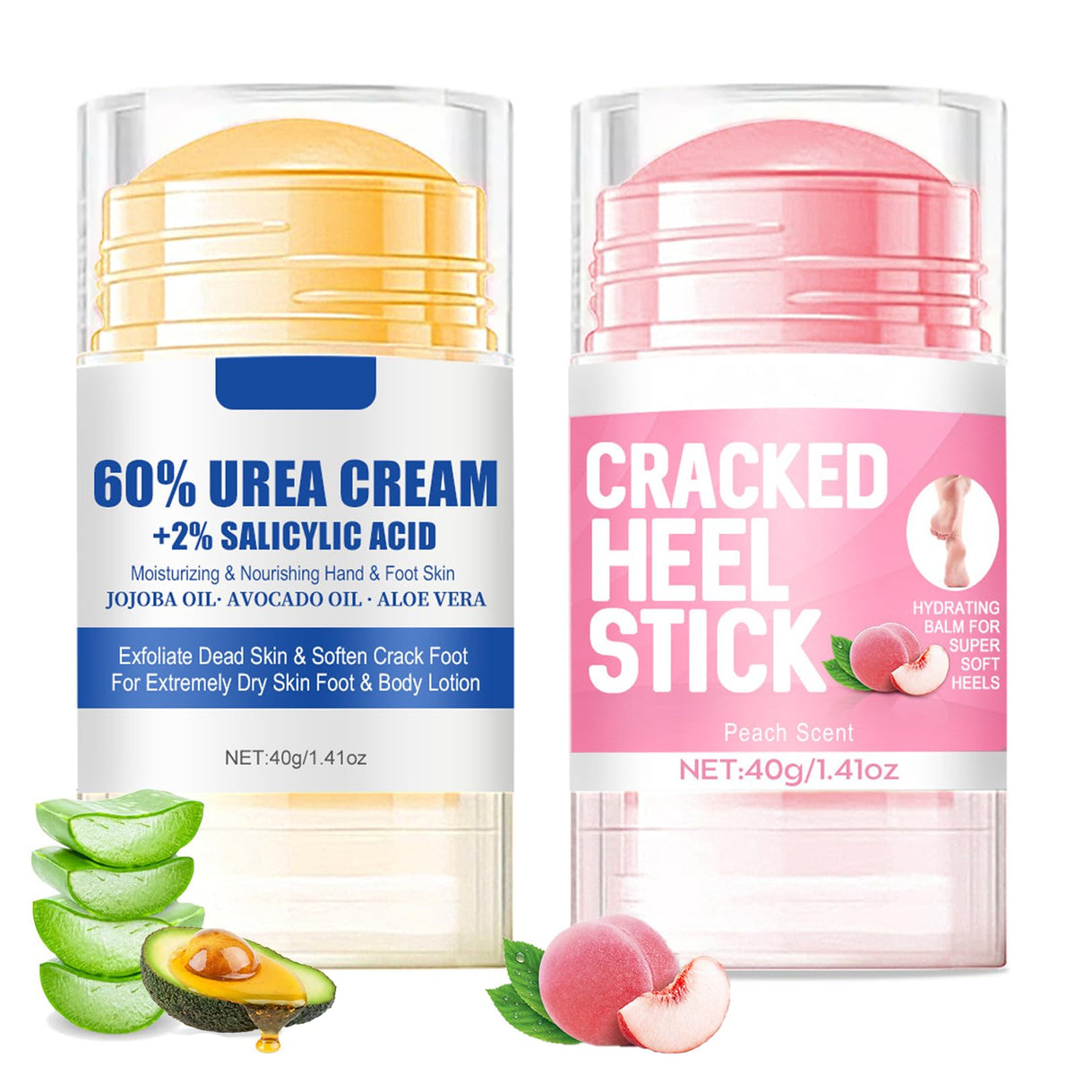 HJXUQIME front packaging showing aloe and peach scent and benefits