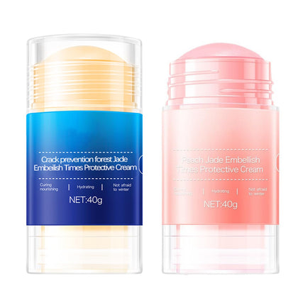 HJXUQIME dual-stick front packaging showing repair and hydration benefits
