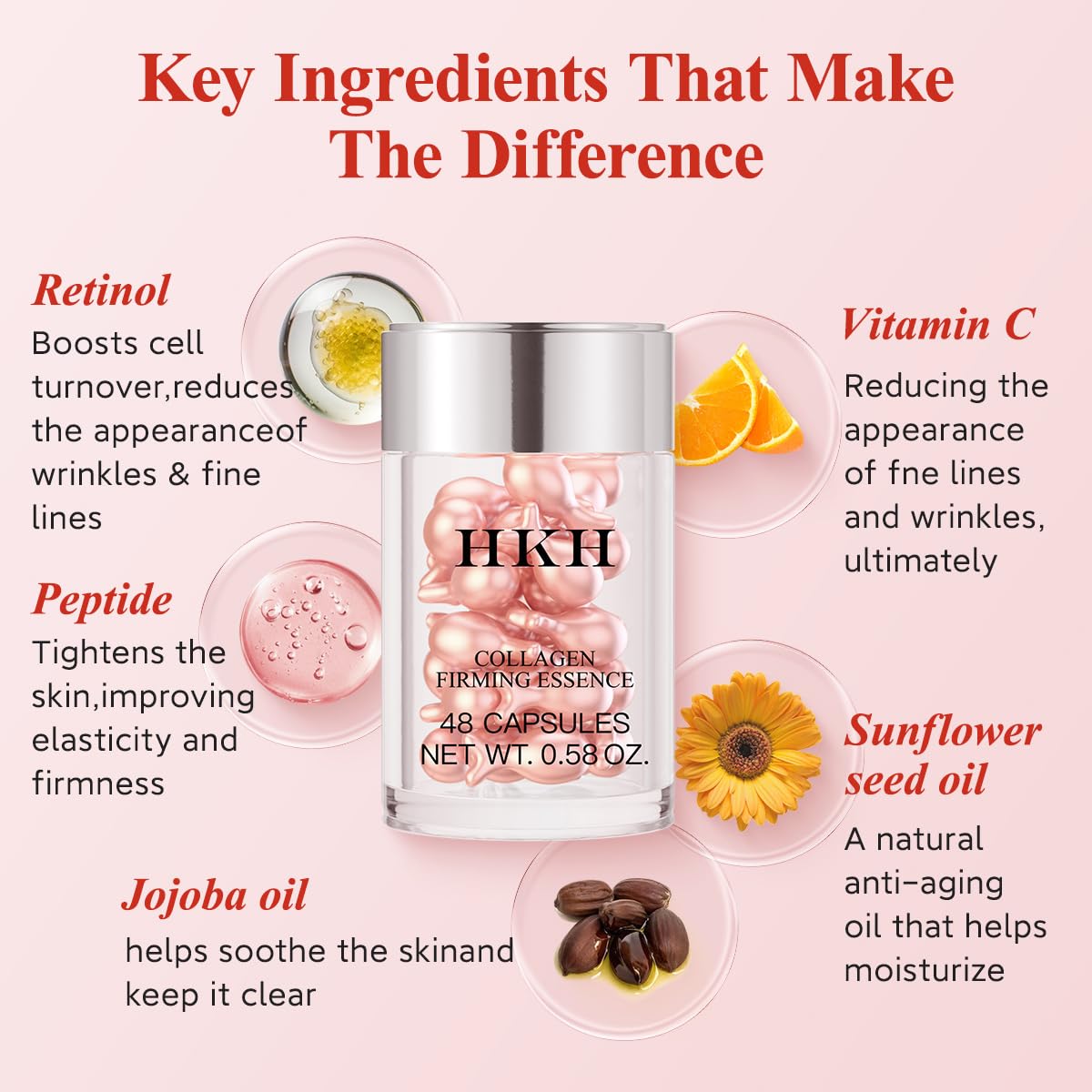 HKH applying serum to face and neck for nighttime firming benefit